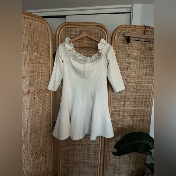 Cinq À Sept Tamra Off The Shoulder Long Sleeve Dress - Picture 4 of 14